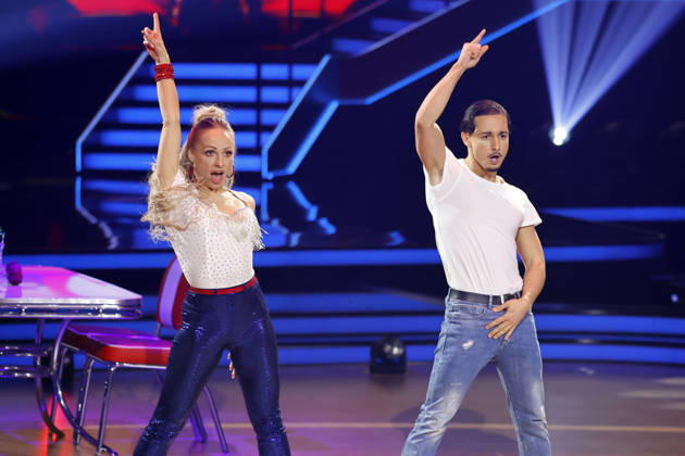 Sänger Milano (Milane Baybah) und Profitänzerin Marta Arndt bei der siebten Tanzshow der 19. Staffel der RTL-Tanzshow Lets Dance im Coloneum. Köln, 24.04.2026 NRW Deutschland Copyright: xChristophxHardtx