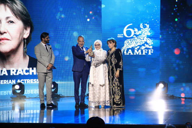 6th edition of the Annaba Mediterranean Film Festival Algerian Minister of Culture Malika Bendouda, with Algerian actress Bahia Rachedi, at the 6th edition of the Annaba Mediterranean Film Festival, which runs until April 30, The festival will feature 55 films from 20 countries around the Mediterranean, and will be distinguished by the premiere screenings of 13 foreign films and 53 Algerian films, Annaba, Algeria April 24, 2026 Photo By Mohamed Ali APP Annaba Algeria Copyright: xAlgÃ riexPressexPhotosxAPPxMohamedxAlix xAPPx IMG_9786.jpeg