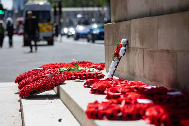HRH Princess of Wales attends Anzac Day Commemorations at the Cenotaph, London, UK 25 April 2026 Wreaths laid at the Cenotaph, London, UK, on 25 April 2026, for the Anzac Day commemorative service. Anzac Day has been observed in London since King George V attended the first service at Westminster Abbey in 1916 to mark the anniversary of the landings at Gallipoli, and has since become an important moment to commemorate all Australians and New Zealanders who have lost their lives in conflict., Credit:Pete Speller Avalon  Copyright: xPetexSpellerx xAvalonx 1094261638