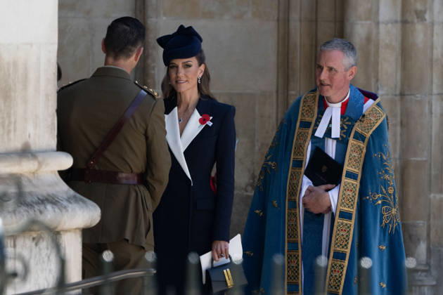 Anzac Day commemoration ceremony held in UK LONDON, UNITED KINGDOM - APRIL 25: Catherine Elizabeth Middleton (C), Princess of Wales attends a memorial ceremony held to mark Anzac Day at Westminster Abbey, in London, the capital of United Kingdom, on April 25, 2026. Rasid Necati Aslim Anadolu London United Kingdom. Editorial use only. Please get in touch for any other usage.  Copyright: x2026xAnadoluxRasidxNecatixAslimx