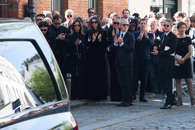 Obseques de Nadia Fares a Paris Læticia Hallyday ceremony of French actress Nadia Fares at the Saint Jean de Montmartre church in Paris on April 24, 2026 455357 2026 04 24  Copyright: xL.Urmanx xStarfacex STAR_455357_345
