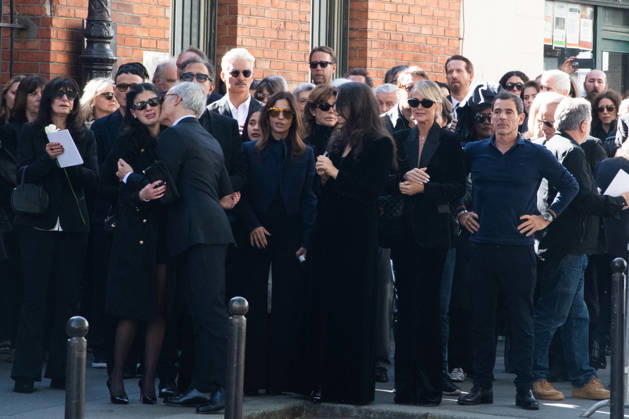 Obseques de Nadia Fares a Paris Læticia Hallyday ceremony of French actress Nadia Fares at the Saint Jean de Montmartre church in Paris on April 24, 2026 455357 2026 04 24  Copyright: xL.Urmanx xStarfacex STAR_455357_348