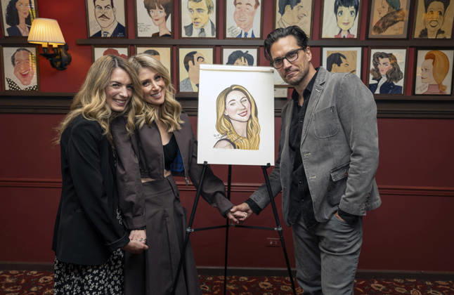 April 24, 2026, New York, Ny, United States: Caissie Levy and Will Swenson at Caissie Levy joins the legendary wall of caricatures at Sardi s. Held at SardiÃ¢â‚¬â ¢s in New York. Zuma Press April 24, 2026. New York United States - ZUMAp281 20260424_zea_p281_056 Copyright: xPhotoxImagexPressx