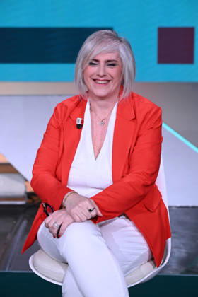 Milan, TV show Tv Talk , Rai3, - Anna Bisogno  Copyright: xAlbertoxTerenghix xipa-agency.netx xComi Terenghix IPA_Agency_IPA74223346