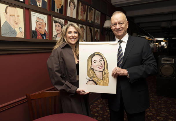 April 24, 2026, New York, Ny, United States: Caissie Levy and Max Klimavicius at Caissie Levy joins the legendary wall of caricatures at Sardi s. Held at SardiÃ¢â‚¬â ¢s in New York. Zuma Press April 24, 2026. New York United States - ZUMAp281 20260424_zea_p281_043 Copyright: xPhotoxImagexPressx
