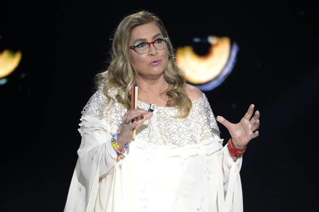 Mc Rome 25 04 2026 Rai Tv broadcast ˜Belve™ photo Mario Cartelli Image in photo Romina Power