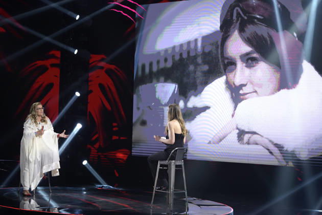 Mc Rome 25 04 2026 Rai Tv broadcast ˜Belve™ photo Mario Cartelli Image in photo Romina Power