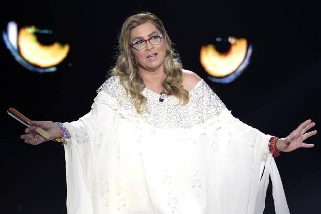 Mc Rome 25 04 2026 Rai Tv broadcast ˜Belve™ photo Mario Cartelli Image in photo Romina Power