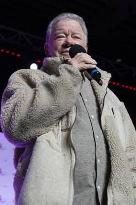 April 25, 2026, Calgary, Alberta, CANADA: William Shatner, 95, speaks during a panel at Calgary Expo at the BMO Centre in Calgary, Alberta, Canada on Saturday, April 26, 2026. Calgary CANADA - ZUMAr123 20260425_zap_r123_003 Copyright: xBadenxRothx