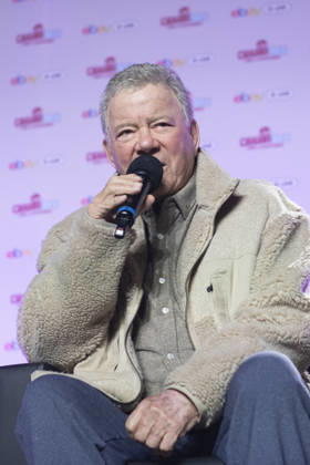 April 25, 2026, Calgary, Alberta, CANADA: William Shatner, 95, speaks during a panel at Calgary Expo at the BMO Centre in Calgary, Alberta, Canada on Saturday, April 26, 2026. Calgary CANADA - ZUMAr123 20260425_zap_r123_010 Copyright: xBadenxRothx