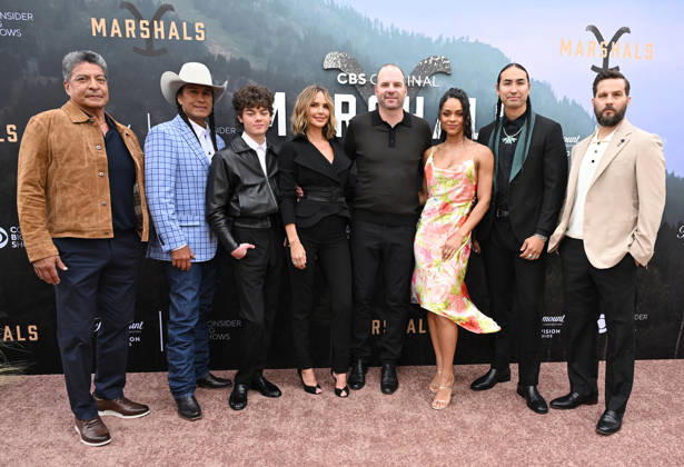 ˜Marshals™ FYC Gil Birmingham, Mo Brings Plenty, Brecken Merrill, Arielle Kebbel, Spencer Hudnut, Ash Santos,Tatanka Means and Logan Marshall-Green arriving to the Marshals FYC held at Paramount Studios on April 25, 2026 in Hollywood, CA. Hollywood Paramount Studios California USA Copyright: xLisaxOConnorx xAFF-USA.comx