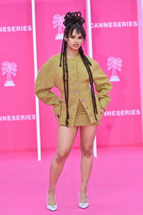 Pink Carpet - The 9th Canneseries International Festival - Day 3. FC CANNES, FRANCE - APRIL 25 Solene Hegbe aka Yeux Ebenes attends Day Three of the 9th Canneseries International Festival on April 25, 2026 in Cannes, France. Photo by Franck Castel ABACAPRESS.COM Cannes France  Copyright: xCastelxFranck ABACAx