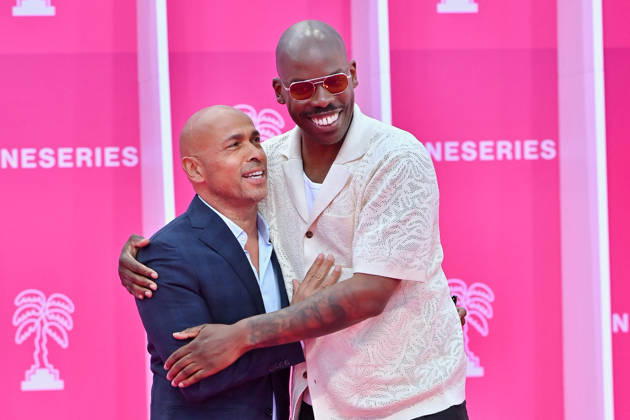 Pink Carpet - The 9th Canneseries International Festival - Day 3. FC CANNES, FRANCE - APRIL 25 Éric Judor and Jean-Pascal Zadi attends Day Three of the 9th Canneseries International Festival on April 25, 2026 in Cannes, France. Photo by Franck Castel ABACAPRESS.COM Cannes France  Copyright: xCastelxFranck ABACAx