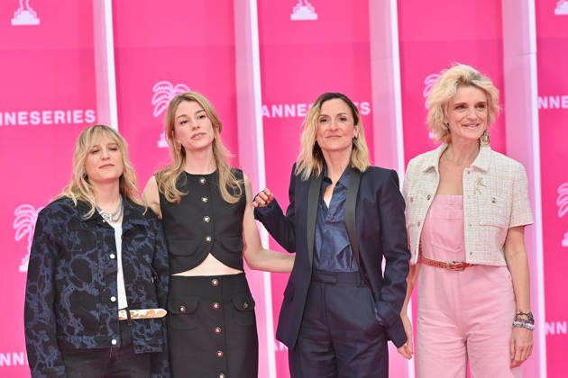 Pink Carpet - The 9th Canneseries International Festival - Day 3. FC CANNES, FRANCE - APRIL 25 Marie Papillon, Lison Daniel, Camille Chamoux and Olivia Côte attends Day Three of the 9th Canneseries International Festival on April 25, 2026 in Cannes, France. Photo by Franck Castel ABACAPRESS.COM Cannes France  Copyright: xCastelxFranck ABACAx