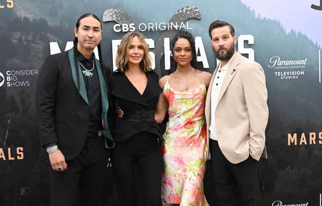 ˜Marshals™ FYC Mo Brings Plenty, Arielle Kebbel, Ash Santos and Logan Marshall-Green arriving to the Marshals FYC held at Paramount Studios on April 25, 2026 in Hollywood, CA. Hollywood Paramount Studios California USA Copyright: xLisaxOConnorx xAFF-USA.comx