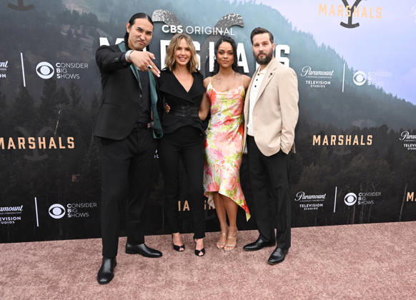 ˜Marshals™ FYC Mo Brings Plenty, Arielle Kebbel, Ash Santos and Logan Marshall-Green arriving to the Marshals FYC held at Paramount Studios on April 25, 2026 in Hollywood, CA. Hollywood Paramount Studios California USA Copyright: xLisaxOConnorx xAFF-USA.comx