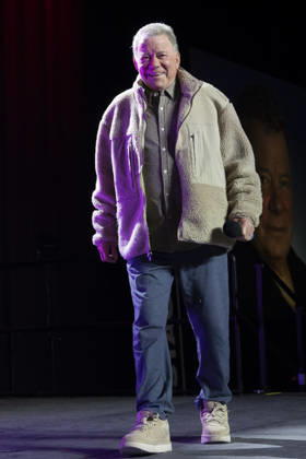 April 25, 2026, Calgary, Alberta, Canada: WILLIAM SHATNER, 95, speaks during a panel at Calgary Expo at the BMO Centre in Calgary on Saturday. Calgary Canada - ZUMAr123 20260425_zap_r123_011 Copyright: xBadenxRothx
