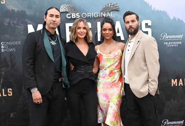˜Marshals™ FYC Mo Brings Plenty, Arielle Kebbel, Ash Santos and Logan Marshall-Green arriving to the Marshals FYC held at Paramount Studios on April 25, 2026 in Hollywood, CA. Hollywood Paramount Studios California USA Copyright: xLISAxOConnorx xAFF-USA.comx