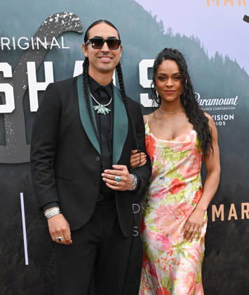 ˜Marshals™ FYC Tatanka Means and Ash Santos arriving to the Marshals FYC held at Paramount Studios on April 25, 2026 in Hollywood, CA. Hollywood Paramount Studios California USA Copyright: xLISAxOConnorx xAFF-USA.comx