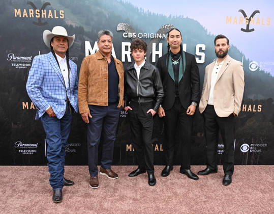 ˜Marshals™ FYC Mo Brings Plenty, Gil Birmingham, Brecken Merrill, Tatanka Means and Logan Marshall-Green arriving to the Marshals FYC held at Paramount Studios on April 25, 2026 in Hollywood, CA. Hollywood Paramount Studios California USA Copyright: xLISAxOConnorx xAFF-USA.comx