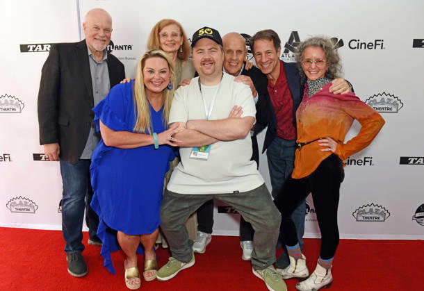 April 26, 2026, Atlanta, Georgia, USA: Mike Pniewski, Amy Boland Hauser, Paul Walter Hauser, Nadya Bryant, G. Watson Bryant Jr, Kent Alexander, Diane Alexander, in attendance at the Atlanta Film Festival for the film Richard Jewell at The Plaza Theatre, Atlanta, Georgia 4-25-26 Atlanta USA - ZUMAs380 20260426_zep_s380_019 Copyright: xDerekxStormx