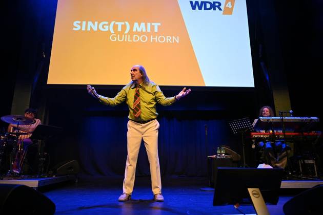 Guildo Horn ist in der Stadt und singt gleich an zwei ausverkauften Abenden mit den Essenern in der Weststadthalle. ** NUR FÜR REDAKTIONELLE ZWECKE ** EDITORIAL USE ONLY **<p>Guildo Horn und die Orthopädischen Strümpfe treten am Samstag, 25. April 2026 in der Weststadthalle in Essen auf. Deutschland NRW Essen Copyright: VladimirxWegener