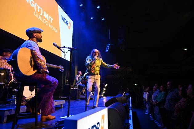 Guildo Horn ist in der Stadt und singt gleich an zwei ausverkauften Abenden mit den Essenern in der Weststadthalle. ** NUR FÜR REDAKTIONELLE ZWECKE ** EDITORIAL USE ONLY **<p>Guildo Horn und die Orthopädischen Strümpfe treten am Samstag, 25. April 2026 in der Weststadthalle in Essen auf. Deutschland NRW Essen Copyright: VladimirxWegener