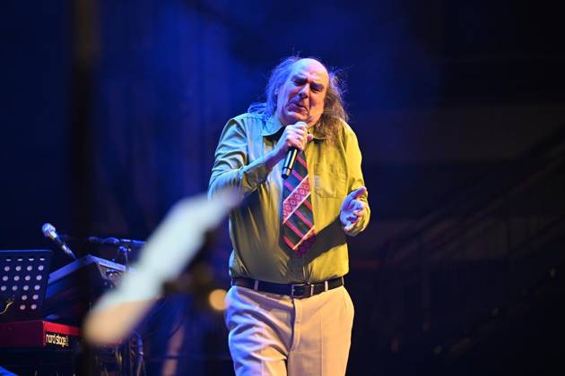 Guildo Horn ist in der Stadt und singt gleich an zwei ausverkauften Abenden mit den Essenern in der Weststadthalle. ** NUR FÜR REDAKTIONELLE ZWECKE ** EDITORIAL USE ONLY **<p>Guildo Horn und die Orthopädischen Strümpfe treten am Samstag, 25. April 2026 in der Weststadthalle in Essen auf. Deutschland NRW Essen Copyright: VladimirxWegener
