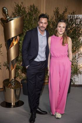 ABB FILMPREISABEND- Martin Heisler und Katharina Bergfeld zu Gast auf dem Nominiertenabend zum DEUTSCHEN FILMPREISES 2026 in der Landesvertretung Nordrhein-Westfalen am 25.04.2026 in Berlin Berlin Deutschland