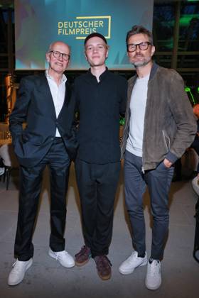 Deutscher Filmpreis, Nominiertenabend Herman Weigel, Bruno Alexander, Simon Verhoeven Nominiertenabend, Deutscher Filmpreis, Landesvertretung Nordrhein-Westfalen, Berlin Datum: 25.04.2026