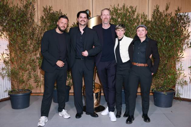 Deutscher Filmpreis, Nominiertenabend Team In die Sonne schauen, Sebastian Heyser, Claudio Demel, Kai Tebbel, Evelyn Rack, Billi Mind, Nominiertenabend, Deutscher Filmpreis, Landesvertretung Nordrhein-Westfalen, Berlin Datum: 25.04.2026