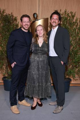 Deutscher Filmpreis, Nominiertenabend Jasper Mielke, Karoline Henkel, Arto Sebastian Nominiertenabend, Deutscher Filmpreis, Landesvertretung Nordrhein-Westfalen, Berlin Datum: 25.04.2026