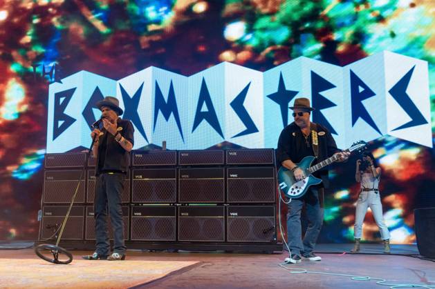 April 25, 2026, Indio, California, U.S: BILLY BOB THORNTON and J.D. ANDREW of The Boxmasters during Stagecoach Music Festival at Empire Polo Club in Indio, California Indio U.S  - ZUMAs135 20260425_zap_s135_007 Copyright: xDanielxDeSloverx