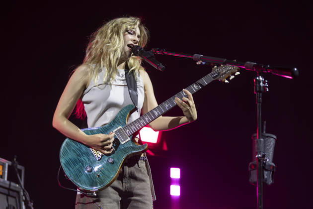 The Warning perform at AO Arena Daniela Villarreal VÃ lez of Mexican rock band The Warning performs at AO Arena, Manchester, 25th April 2026, Credit:Mike Gray Avalon  Copyright: xMikexGrayx xAvalonx 1094365733