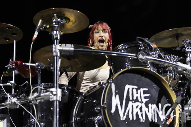 The Warning perform at AO Arena Drummer Paulina Villarreal VÃ lez of Mexican rock band The Warning performs at AO Arena, Manchester, 25th April 2026, Credit:Mike Gray Avalon  Copyright: xMikexGrayx xAvalonx 1094365740