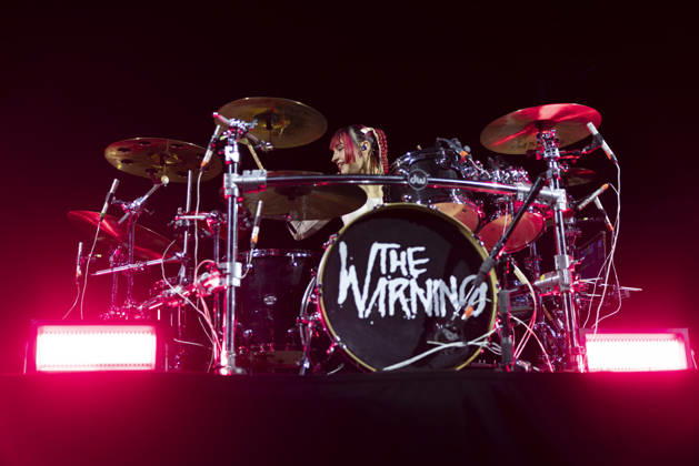 The Warning perform at AO Arena Drummer Paulina Villarreal VÃ lez of Mexican rock band The Warning performs at AO Arena, Manchester, 25th April 2026, Credit:Mike Gray Avalon  Copyright: xMikexGrayx xAvalonx 1094365827