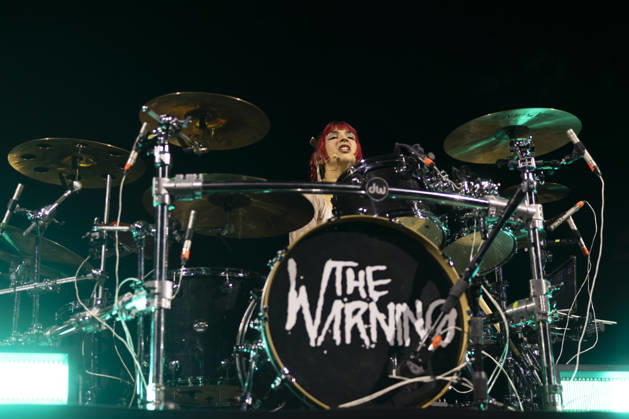 The Warning perform at AO Arena Drummer Paulina Villarreal VÃ lez of Mexican rock band The Warning performs at AO Arena, Manchester, 25th April 2026, Credit:Mike Gray Avalon  Copyright: xMikexGrayx xAvalonx 1094365896