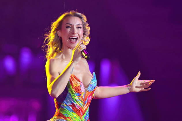 ZDF - Die Giovanni Zarrella Show . Anna-Carina Woitschack während der ZDF - Unterhaltungssendung Die Giovanni Zarrella Show am 25.04.2026 im Lokschuppen Göttingen. 20260425SBK0031
