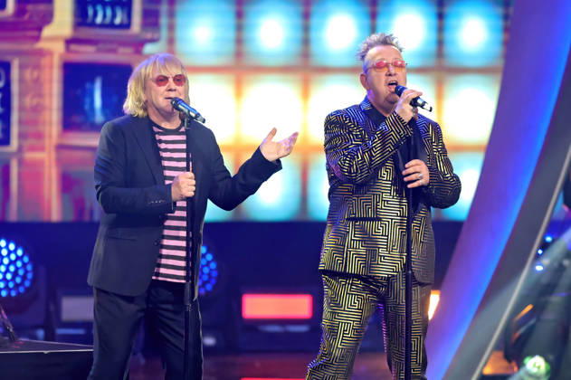 ZDF - Die Giovanni Zarrella Show . Tobias Künzel und Sebastian Krumbiegel ( Die Prinzen ) während der ZDF - Unterhaltungssendung Die Giovanni Zarrella Show am 25.04.2026 im Lokschuppen Göttingen. 20260425SBK0118