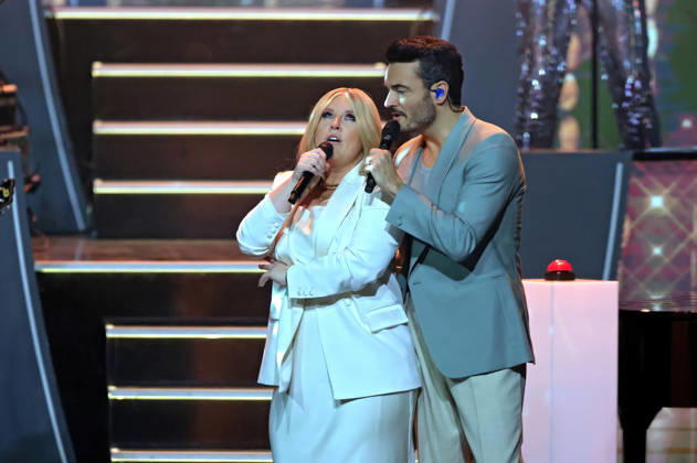 ZDF - Die Giovanni Zarrella Show . Giovanni Zarrella mit Maite Kelly während der ZDF - Unterhaltungssendung Die Giovanni Zarrella Show am 25.04.2026 im Lokschuppen Göttingen. 20260425SBK0159