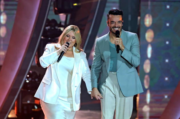 ZDF - Die Giovanni Zarrella Show . Giovanni Zarrella mit Maite Kelly während der ZDF - Unterhaltungssendung Die Giovanni Zarrella Show am 25.04.2026 im Lokschuppen Göttingen. 20260425SBK0160