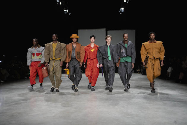 (260426) -- JOHANNESBURG, April 26, 2026 -- Models present creations during the South African Fashion Week in Johannesburg, South Africa, April 25, 2026. (Photo by Xinhua) SOUTH AFRICA-JOHANNESBURG-FASHION WEEK IhsaanxHaffejee 