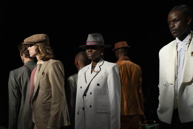 (260426) -- JOHANNESBURG, April 26, 2026 -- Models present creations during the South African Fashion Week in Johannesburg, South Africa, April 25, 2026. (Photo by Xinhua) SOUTH AFRICA-JOHANNESBURG-FASHION WEEK IhsaanxHaffejee 