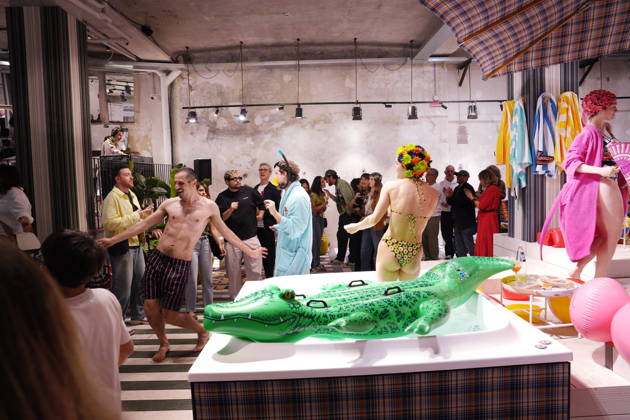 Milan, Milan DesignWeek 2026, Event with DJ set by Nonstante Marras, soft clubbing meets fashion, haute cuisine, art and design, Fuorisalone, Salone del Mobile  Copyright: xDuilioxPiaggesix xipa-agency.netx xDuilioxPiaggesix IPA_Agency_IPA74247100