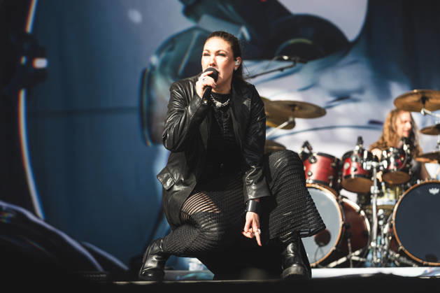 SaO PAULO, SP - 26.04.2026: BANGERS OPEN AIR 2026 - The Swedish band Amaranthe performs on the Hot Stage at the Bangers Open Air 2026 festival held at the Memorial da AmÃ rica Latina on the afternoon of this Sunday (26). x2932564x  YurixMurakami