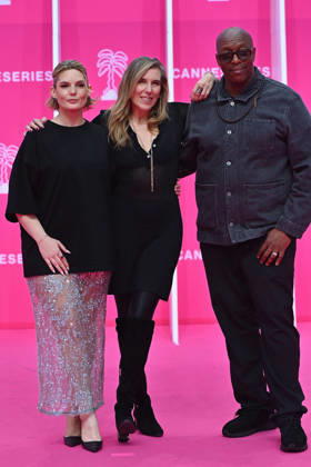 Pink Carpet - The 9th Canneseries International Festival - Day 4 FC CANNES, FRANCE - APRIL 26 Léa Camilleri, Amy J. Berg and Oxmo Puccino attend Day Four of the 9th Canneseries International Festival on April 26, 2026 in Cannes, France. Photo by Franck Castel ABACAPRESS.COM Cannes France  Copyright: xCastelxFranck ABACAx