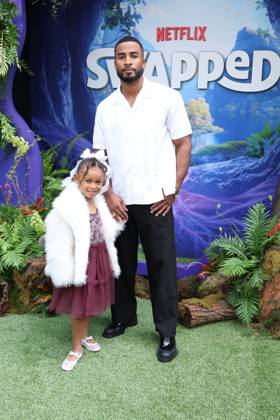 Premiere of Swapped LOS ANGELES, CALIFORNIA - APRIL 26: Lenox Theus & Michael B. Jordan at the Premiere of Netflix s Swapped at Netflix Tudum Theater on April 26, 2026 in Los Angeles, California. Credit: AdMedia EDITORIAL USE ONLY  Copyright: xx AdMediax admphotostwo984733