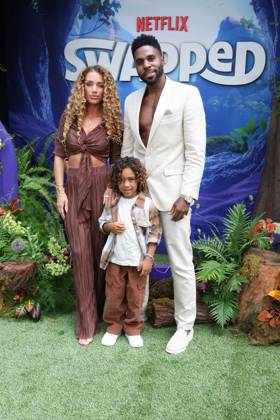 Premiere of Swapped LOS ANGELES, CALIFORNIA - APRIL 26: Jena Frumes, Jason King Derulo and Jason Derulo at the Premiere of Netflix s Swapped at Netflix Tudum Theater on April 26, 2026 in Los Angeles, California. Credit: AdMedia EDITORIAL USE ONLY  Copyright: xx AdMediax admphotostwo984835