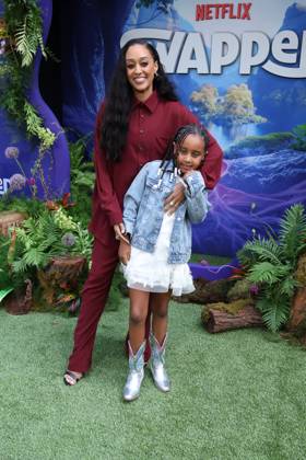 LOS ANGELES, CALIFORNIA - APRIL 26: Tia Mowry at the Premiere of Netflix s Swapped at Netflix Tudum Theater on April 26, 2026 in Los Angeles, California. Credit: USA - ZUMAa123 20260426_zaa_a123_019 Copyright: xAdMediax
