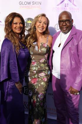 LOS ANGELES, CALIFORNIA - APRIL 26: Bobby Brown, Tina Knowles & Ruby Flores t Celebration of Serenity : The Sneaker Ball on April 26, 2026 Copyright: xAdMediax MediaPunchx